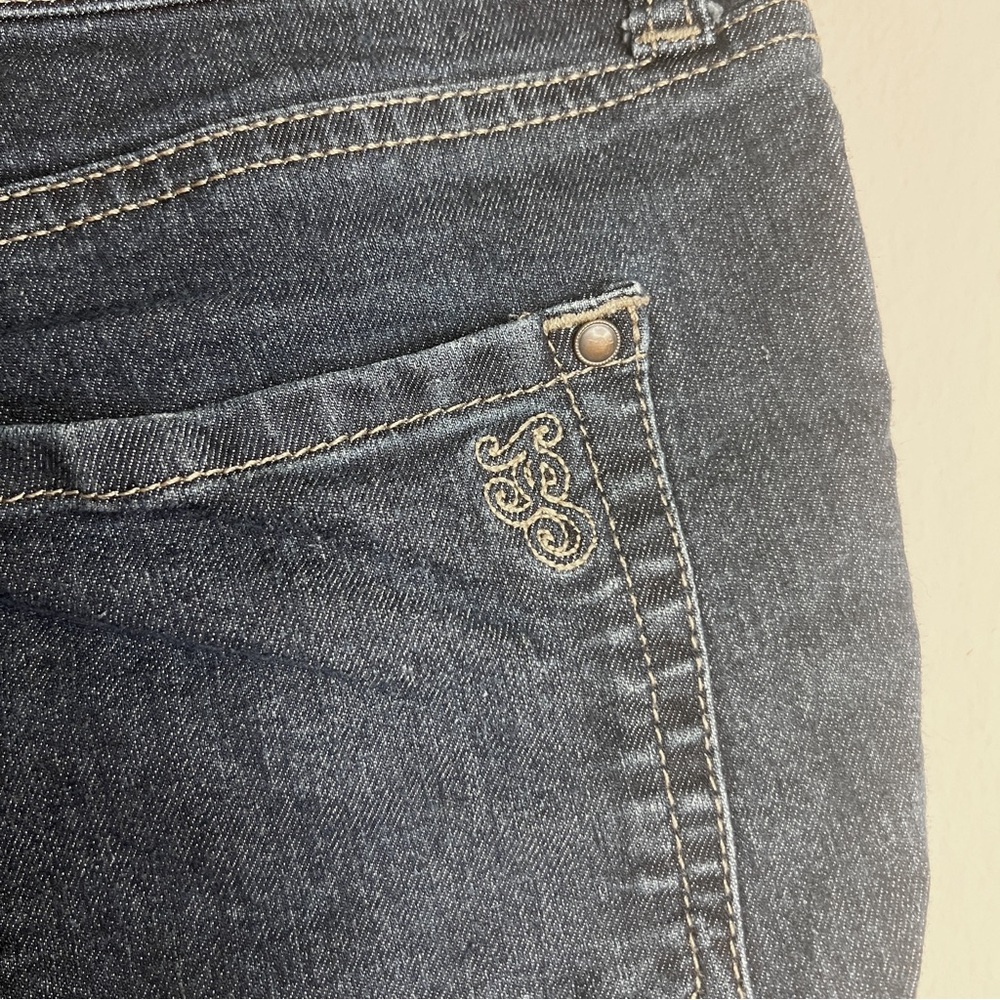 Jessica Simpson High Rise Dark Wash Denim Shorts - Picture 3 of 7